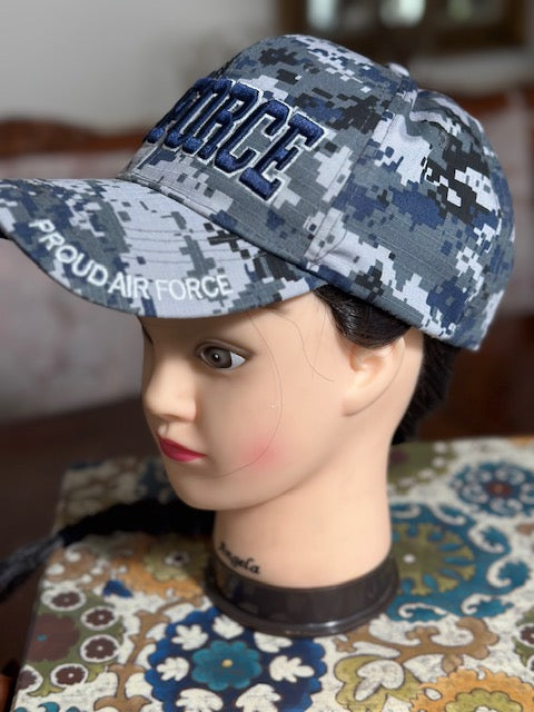 US Air Force digital  camouflage Cap Color Greyish