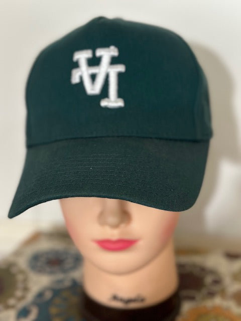 Upside DownLA Embroidered Cap Hat color Hunter Green