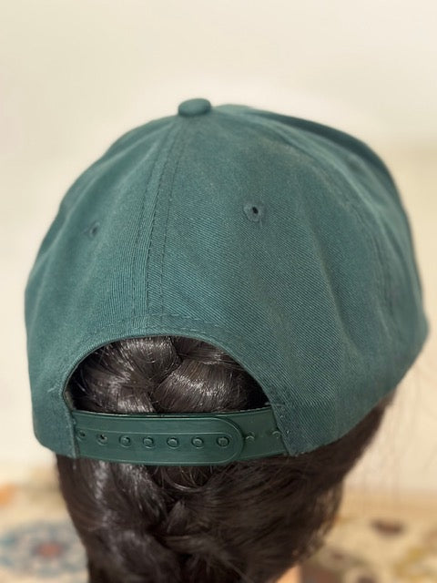 Upside DownLA Embroidered Cap Hat color Hunter Green