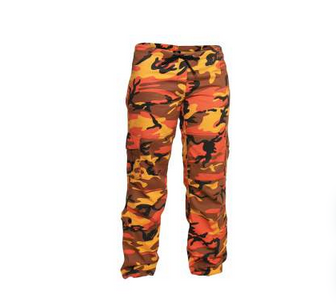 Women Paratrooper ColorSavageOrange Camo Fatigues