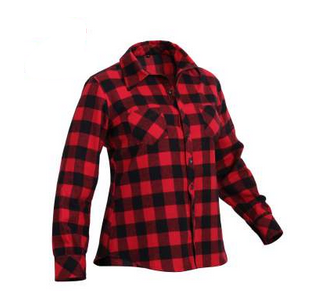 Womens' Plaid Flannel Shirt