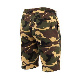 Camo And Solid Color Sweatshorts