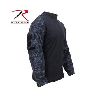 Military NYCO FR Fire Retardant Combat Shirt-Color Midnight Digital Camo